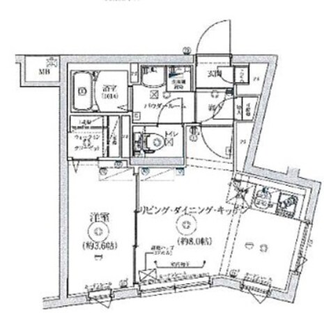 RELUXIA都立大学の物件間取画像